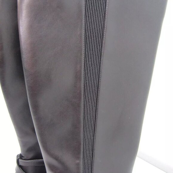 NEW WHITE HOUSE BLACK MARKET Womens Tall Double Buckle Boot Pointed Toe Size 9.5 - Picture 9 of 11